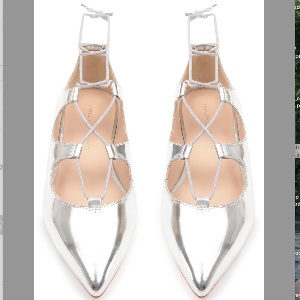 Loeffler Randall Silve Ambra Flats